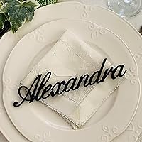 Personalized Wedding Signs Acrylic Place Cards Place Name Settings Wooden Custom Guest Table Names Acrylic Reserved Signs for Wedding Table