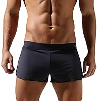 Mens Sports Underwear Boxers Comfortable Quick Dry Mesh Underpanties Man Boxers with Thongs Inner Shorts