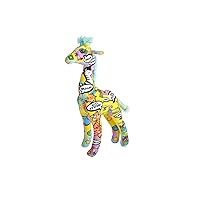 Wild Republic Message from The Planet, Giraffe, Stuffed Animal, 12 inches, Gift for Kids, Plush Toy, Made from Spun Recycled Water Bottles, Eco Friendly, Child’s Room Decor