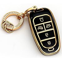 KeyGuardz Keyless Entry Remote Car Smart Key Fob Outer Shell Cover Soft Rubber Protective Case for Suburban Tahoe Yukon HYQ1AA 