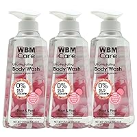 Care Body Wash Soft & Smooth Skin After Just One Use, Formulated with Rose & Pearl, Deep Purifies, SLS & Silicon Free, 17.5 fl oz/Each – Pack of 3