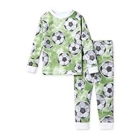 Burt's Bees Baby Baby Boys' Pajamas, Tee and Pant 2-Piece Pj Set, 100% Organic Cotton