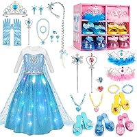 Meland Princess Dresses for Girls with Princess Play Shoes