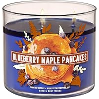 Bath and Body Works Blueberry Maple Pancakes Candle - Large 14.5 Ounce 3-wick Limited Edition Fall Cafe Candles
