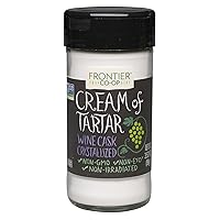 Frontier Co-op Cream of Tartar, 3.52-Ounce Jar, Wine Cask Crystallized Leavening Agent, Distince Tangy Flavor