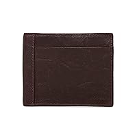 Fossil Men's Leather Bifold Wallet with Coin Pocket for Men