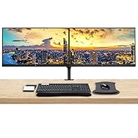 HP E24u G4 24 Inch IPS FHD 2-Pack Monitor Bundle with USB Type-C, E24 G4 Monitor, K375s Bluetooth Keyboard, M585 Bluetooth Mouse, Gel Pads, Compatible with MacBook, MacBook Pro, iPad and iPhone