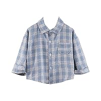 Kids Large Shirt Boys Summer Casual Long Sleeves Blouse Doll Collar Shirt 4t Boys Shirts Short Sleeve