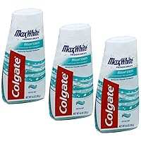Colgate MaxWhite Toothpaste With Mini Bright Strips Crystal Mint 4.60 oz (Pack of 3)