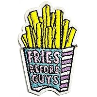 French Fried Potato Patch Embroidered Badge Iron On Sew On Emblem for Jackets Jeans Pants Backpacks Clothes Sticker Arts Food Cute Cartoon Patches Decorative Repair