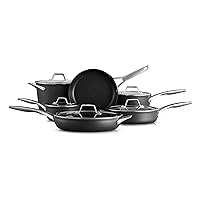 Calphalon 11-Piece Pots and Pans Set, Nonstick Kitchen Cookware with Stay-Cool Handles, Dishwasher and Metal Utensil Safe, Black