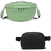 Eslcorri Belt Bag for Women Men, Versatile Fanny Pack Trendy Crossbody Mini Waist Pouch with Adjustable Wide Strap Everywhere Hip Bum Bag for Travel Workout Running Hiking Travel Essentials