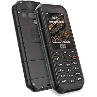 CAT B26 Dual Sim Rugged Phone (GSM Only, No CDMA) Factory Unlocked 2G GSM (Black)