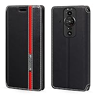 for Sony Xperia PRO-I XQ-BE42 Case, Fashion Multicolor Magnetic Closure Leather Flip Case Cover with Card Holder for Sony Xperia PRO-I XQ-BE42 (6.5''), Black