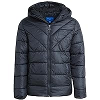 Boys’ Winter Jacket – Kids Lightweight Quilted Puffer Coat – Weather Resistant Outerwear Coat for Boys (8-18)