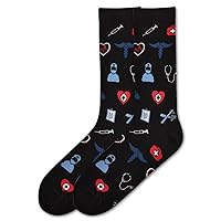 K. Bell Men's Fun Jobs & Occupation Crew Socks-1 Pairs-Cool & Funny Novelty Dad Gifts