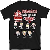 Personalized Grandma Shirt, Grandkids Make Life More Grand, Custom Valentine Nana Mimi Mom Shirt, Funny Valentine Matching Kids Name on Shirt