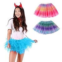 Simplicity 2 Pack 4 Layered Tutus for Girls and 5 Layered Adult Tutu