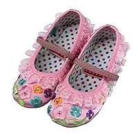 Baby Girl Lace Shoes Embroidered Casual Flat Shoe Kid Non-Slip Cheongsam Shoe