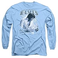 Elvis Presley Blue Vegas Unisex Adult Long-Sleeve T Shirt for Men and Women