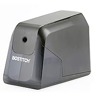 Bostitch Office Battery Pencil Sharpener, 4X Longer Cutter Life, Tip Saver Technology, Black (BPS4-BLK)