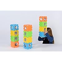 Polydron Kids My First Periscope - Class Construction Set in Multicolored - Educational Toy Interlocking Building Kit - 2+ Years - 60 Pieces