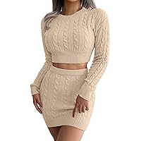 DUOWEI Juniors Tops Womne Fashion Autumn And Winter Leisure Navel Revealing Sweater With Buttock Skirt Tight Skirts Women