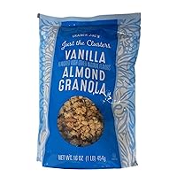Trader Joe's Just the Clusters Vanilla Almond Granola Cereal (Pack of 2)