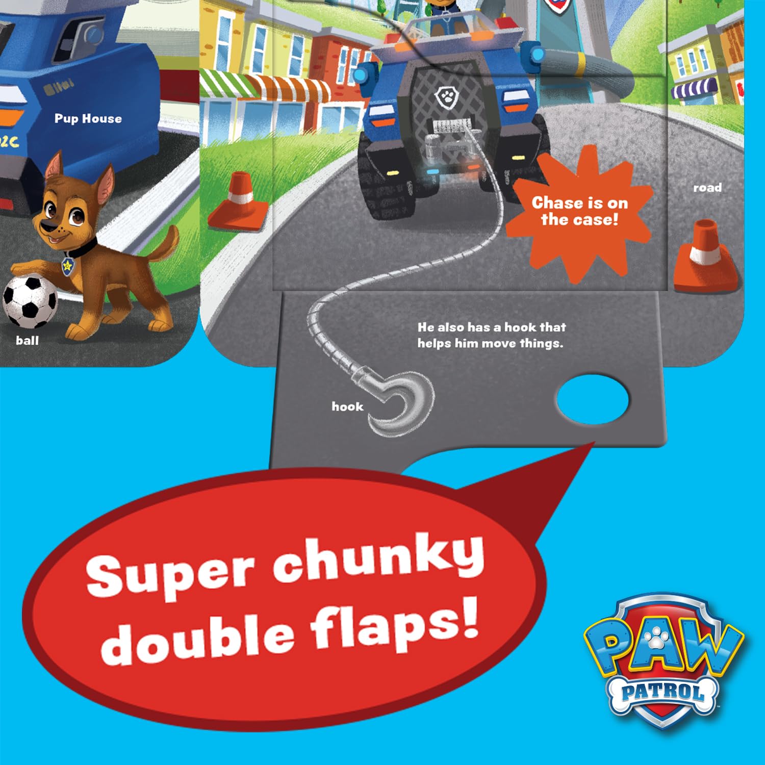 Peek-a-Flap Paw Patrol Go, Pups, Go! A Children’s Lift-a-Flap Board Book for Little Paw Patrol Lovers; Chase and Friends Interactive Adventure