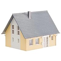 Faller 130317 Single-Family House HO Scale Building Kit, Yellow