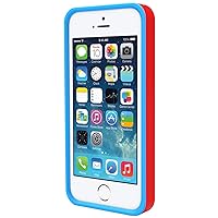 iPhone 5s / 5 Premium Hybrid Case, ID-ON LOVE [HEART][KICKSTAND] Heavy Duty Unique Travel Simple Dual Layer - RED