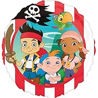 Anagram International HX Jake Neverland Pirates Party Balloons, Multicolor