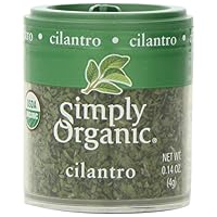 Simply Organic Cilantro Leaf, Cut & Sifted, Certified Organic | 0.14 oz | Pack of 6 | Coriandrum sativum L.