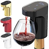 Electric Wine Decanter Aerator Dispenser Pourer Whiskey Adjustable Quantity Liquor Wine Pump Birthday Gift for Men Women Mom Dad Boss Brother Husband Funny Unique Gifts for Him Friends (Black)