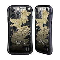 Head Case Designs Officially Licensed HBO Game of Thrones Westeros Map Key Art Hybrid Case Compatible with Apple iPhone 14 Pro