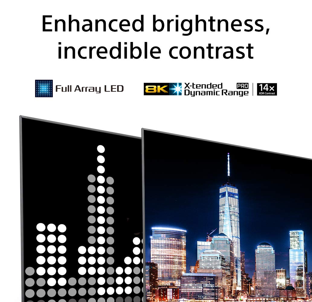 Sony Z8H 85 Inch TV: 8K Ultra HD Smart LED TV with HDR and Alexa Compatibility - 2020 Model