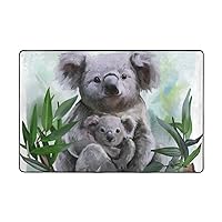 ColourLife Lightweight Carpet Mats Area Soft Rugs Floor Mat Rug Decoration for Kids Room Living Room Bedroom 72 x 48 inches Koala and Baby Oil Painting