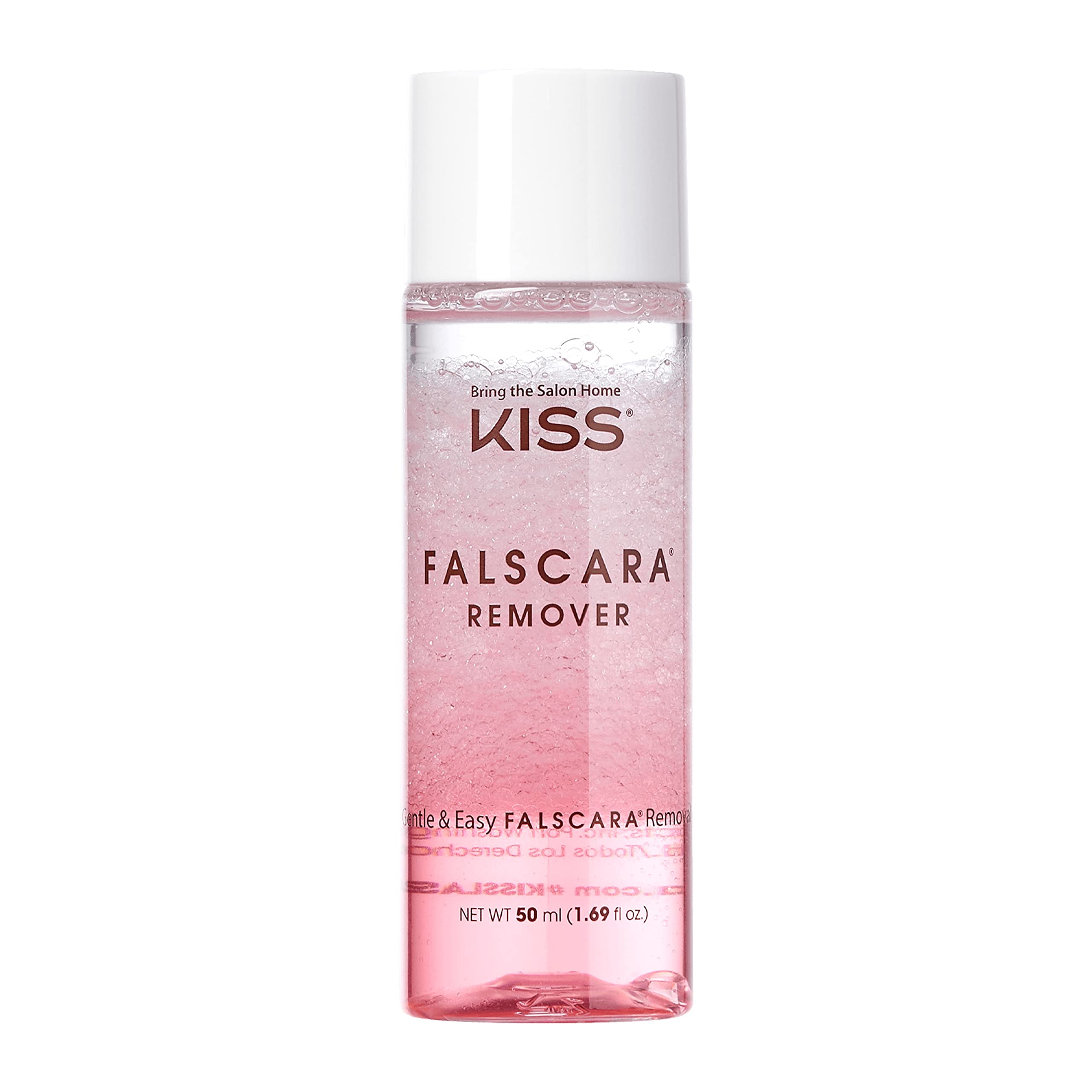 KISS Falscara DIY Eyelash Extension Remover with Natural Rosewater – Gentle Soothing Nourishing Eye Cleanser for Removal of Artificial False Synthetic Eyelashes, Lash Wisps, and Bond & Seal Adhesive