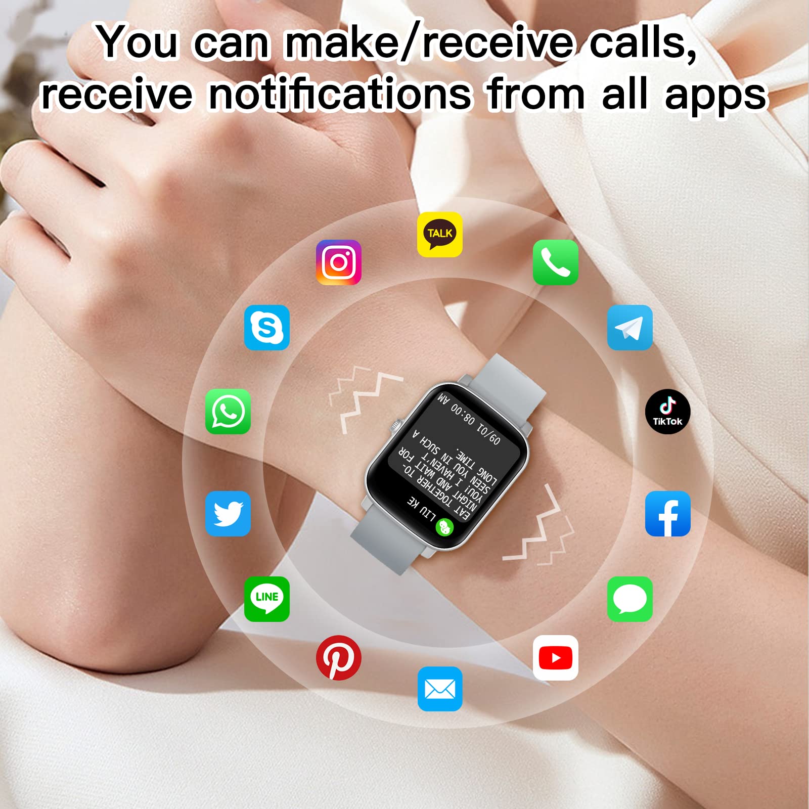 Smart Watch(Answer/Make Call), 1.7