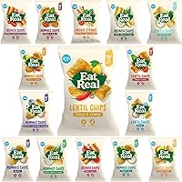 Eat Real Chips Packet Pick N Mix - Create Custom Chips Combo with 20+ Flavours | Chilli - Lemon, Veggie Straws, Tomato - Basil, Sea Salt, Sour Cream & Chive - Pack of 5