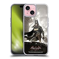 Head Case Designs Officially Licensed Batman Arkham Knight Batgirl Characters Soft Gel Case Compatible with Apple iPhone 15 and Compatible with MagSafe Accessories