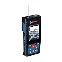 BOSCH GLM400CL 400 Ft BLAZE Outdoor Connected Laser Measure, Includes 1.0 Ah 3.7V Lithium-Ion Battery & Charger, Micro USB Cable, Hand Strap, & Pouch