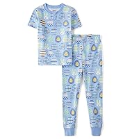 Gymboree Unisex Kid's and Toddler Easter Gymmie Short Sleeve Top and Pant Cotton 2-Piece Pajama Sets