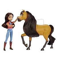 Spirit Lucky Doll (7 in) with 7 Movable Joints, Fashion Top, Treats, Brush & Spirit Horse (8 in) with Soft Mane & Tail, Great Gift for Ages 3 Years Old & Up