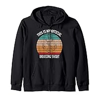 Funny Boat Anchor gift Tee This is My Official Boating Zip Hoodie