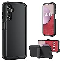 Samsung Galaxy A14 5G case,A14 5G Heavy Duty case,[Military Grade Protective ][Shockproof] [Dropproof] [Dust-Proof], ONLY Fit Galaxy A14 5G Phone (Black)
