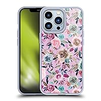 Head Case Designs Officially Licensed Ninola Mauve Bouquet Garden Soft Gel Case Compatible with Apple iPhone 13 Pro and Compatible with MagSafe Accessories