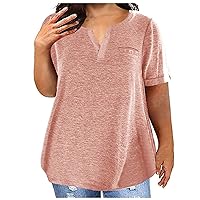 Overstock Deals Outlet Deal Outlet Deals Ladies Tops Plus Size Shirts For Women V Neck Casual T Shirt Loose Fit Short Sleeve Blouses Sexy Plain Tunics Xxl Womens Tops