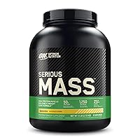 Serious Mass, Weight Gainer Protein Powder with Creatine, Added Immune Support, Banana, 6 Pound (Packaging May Vary)