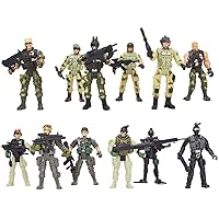 YEIBOBO ! Special Forces Mini Military Action Figure with Weapons and  Accessories (Lightning SWAT Team XJ-9902)…